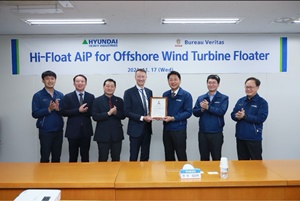 HHI receives an Approval in Principle for Hi Float Floating Offshore Wind Turbine Foundation