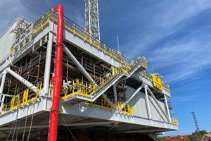 Inch Capes under construction offshore substation platform