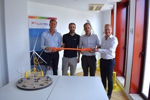 L R Rinze Jan van der Schuit CTO Founder of FibreMax Carlos Casanovas CTO Co founder of X1 Wind Alex Raventos CEO of X1 Wind and Sander van Helvoor