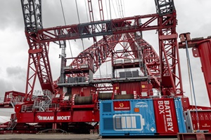 Mammoets SK6000 crane tested for fully electric operation