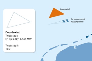 Map of the Doordewind Wind Farm Zone RVO