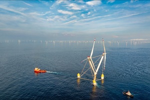 Mingyangs floating wind turbine platform arrives at Qingzhou IV offshore wind farm