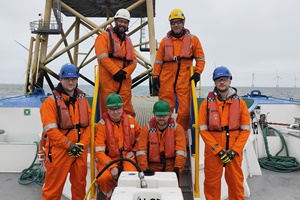 Some of the Interocean team during the Vattenfall project