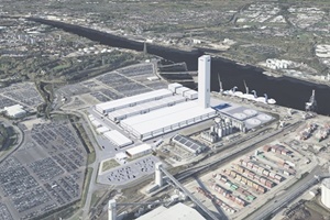 A computer generated image of the proposed facility