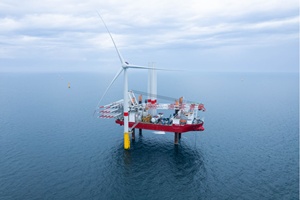 EMYN C. Beyssier First Wind Turbine Generator installed for EMYN project Ocean Winds