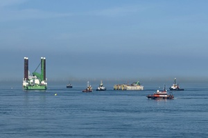 First caissons installed for Belgiums artificial energy island in the North Sea