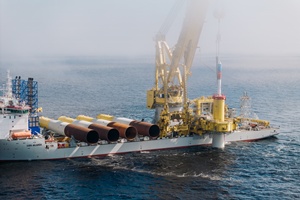 First foundation installed at RWEs Thor offshore wind farm in Danish North Sea (courtesy RWE)