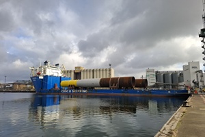 First monopiles for thor offshore wind farm delivered by EEW SPC