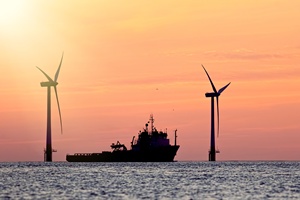 Marine services on an offshore wind farm