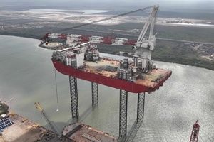 Seatrium begins sea trials for US built wind turbine installation vessel