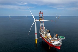 C Beyssier EMYN offshore wind farm final turbine installation Ocean Winds