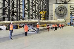 Engineers applied a controlled twisting force to an 88 metre blade at ORE Catapults National Renewable Energy Centre in Blyth