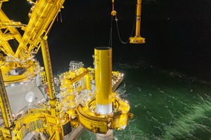 First monopile installed at OranjeWind offshore wind farm