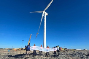 Nabrawind completes first wind turbine installation using Skylift system
