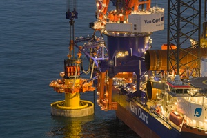 Van Oord deploys VibroJet method for monopile installation at Hollandse Kust West offshore wind farm