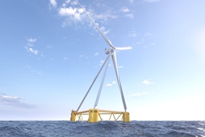X1 Wind's X100 pre commercial floating wind platform to be deployed in PlemCat Catalonia Spain (Courtesy X1 Wind)