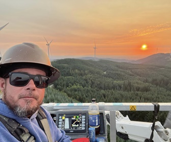 #36 Vestas V136 wind turbines installed at the Skookumchuck wind farm in Thurston and Lewis counties, Washington, USA (courtesy Garret Farr)