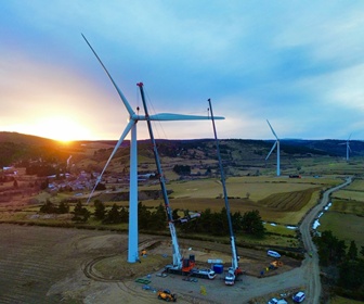 #23 Ecotechnia ECO74, 1.67MW windturbine being dismantled by Full Circle at a 1,300 metres altitude in the South of France (Photographer Rémi Leroy, Syneria)
