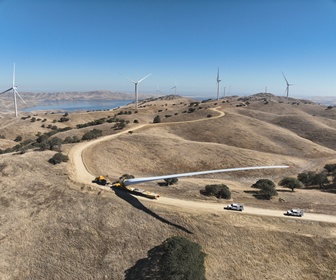 #24 Nordex N149 turbines installed at Gonzaga Ridge Wind Farm, Pacheco State Park, CA, USA (courtesy Miguel Serrano Clark Bros)