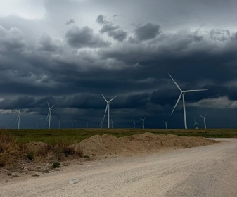 #39 GE 2.8x wind turbines installed in Sulphur, Oklahoma, USA (courtesy Taegan Abrams)