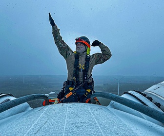 #9 GE Vernova 1.X series wind turbine installed in Bliss, NY, USA (courtesy Blade Repair buzz Blade Repair Technician) #9 GE Vernova 1.X series wind turbine installed in Bliss, NY, USA (courtesy Blade Repair buzz Blade Repair Technician)